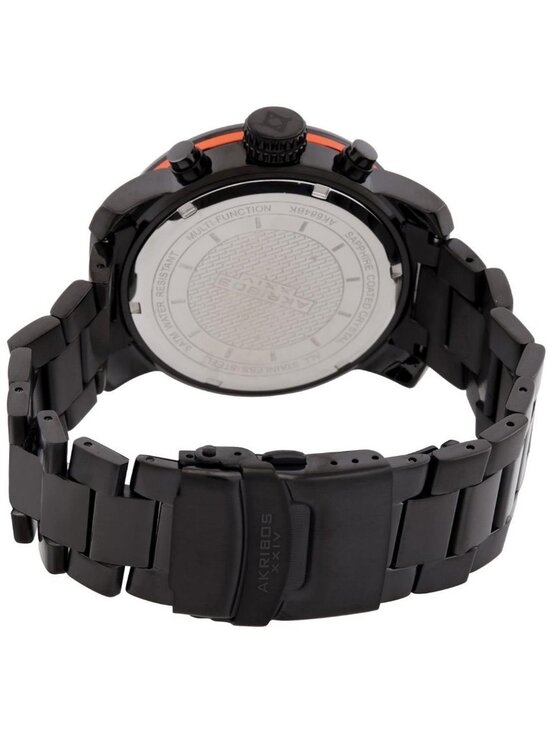 NWT Akribos XXIV Black Men\'s Watch